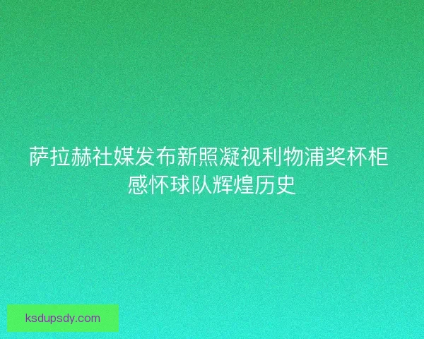 萨拉赫社媒发布新照凝视利物浦奖杯柜 感怀球队辉煌历史